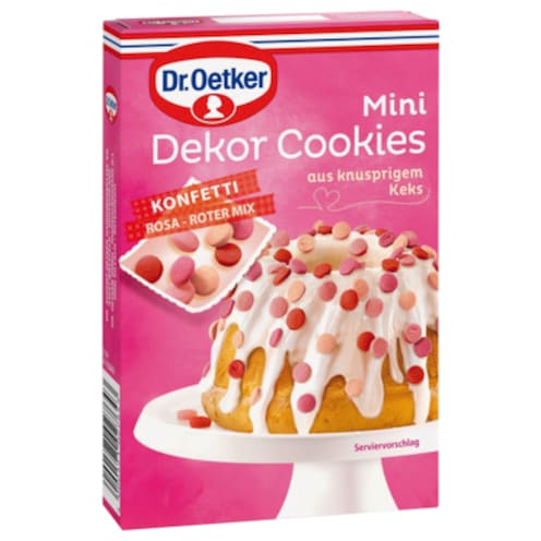 Dr.Oetker Mini Dekor Cookies rosa-roter Mix 40 g