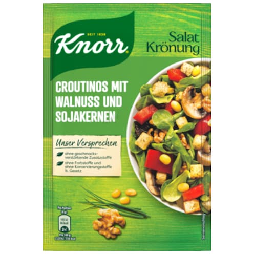 Knorr Salat Krönung Croutinos mit Walnuss und Sojakernen 25 g
