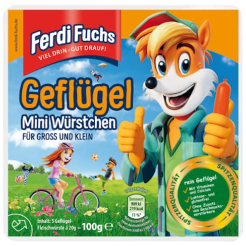 Ferdi Fuchs Geflügel Mini Würstchen 5 x 20 g