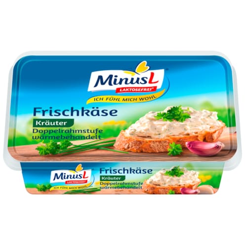 MinusL Laktosefrei Frischkäse Kräuter 70 % Fett i. Tr. 200 g