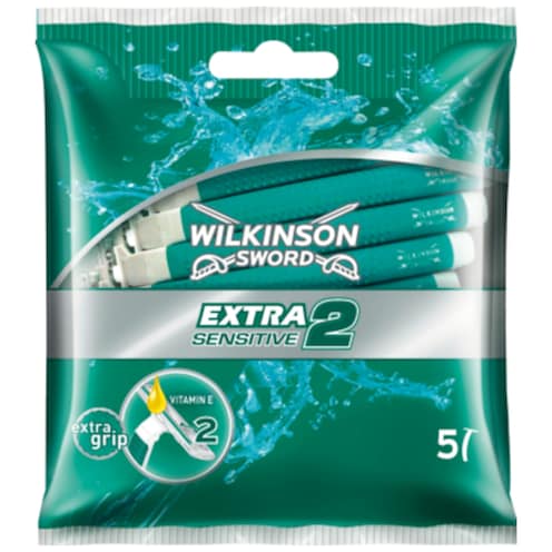 Wilkinson Extra 2 Sensitive Einwegrasierer 5 Stück