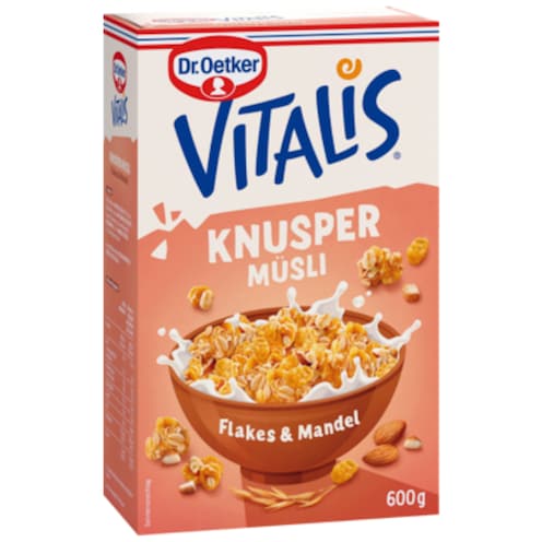 Dr.Oetker Vitalis Knusper Müsli Flakes & Mandeln 600 g