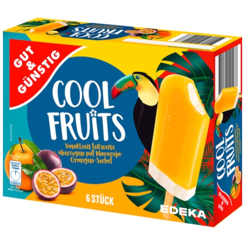 GUT&GÜNSTIG Cool Fruits Orange-Maracuja, 6 Stück 360 ml