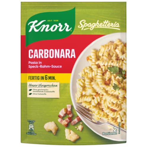 Knorr Spaghetteria Carbonara Nudel für 2 Portionen