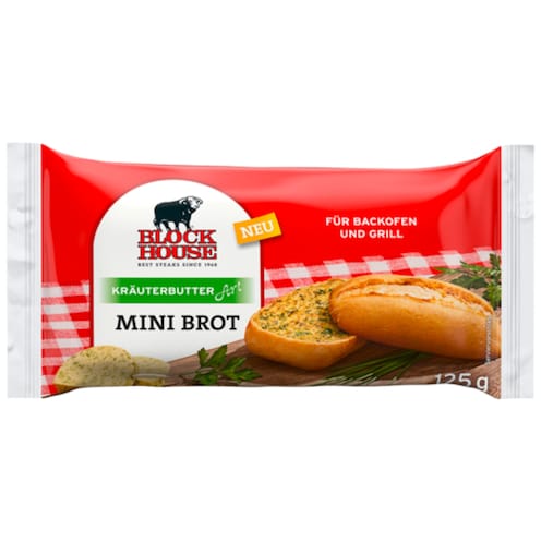 Block House Mini Brot Kräuterbutter Art 125 g