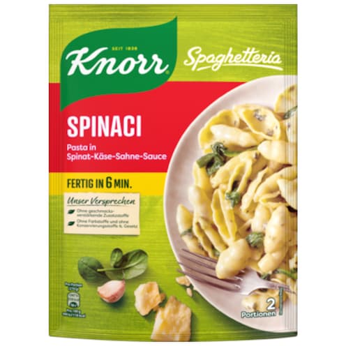 Knorr Spaghetteria Spinaci für 2 Portionen