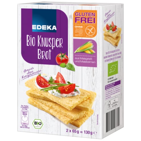 EDEKA glutenfreies Bio-Knusperbrot 130 g