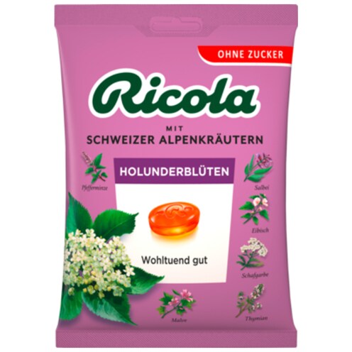 Ricola Holunderblüten zuckerfrei 75 g
