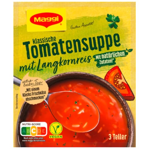 Maggi Guten Appetit Suppe Tomate mit Langkornreis für 750 ml