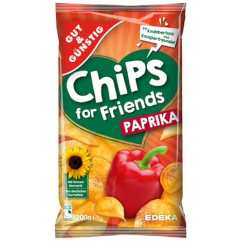 GUT&GÜNSTIG Paprika-Chips 200 g