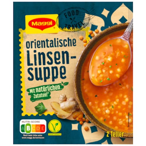 Maggi Foodtravel Orientalische Linsen-Suppe für 500 ml