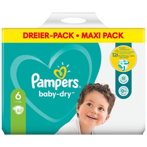 Pampers Baby Dry Extra Large Windeln Gr.6 13-18 kg 82 Stück