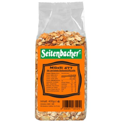 Seitenbacher Müsli - die geröstete Eiweißquelle 400 g