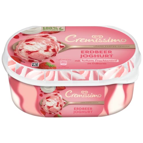 LANGNESE Cremissimo Erdbeer Joghurt 900 ml