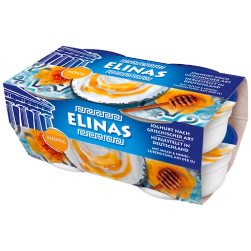Elinas Joghurt nach griechischer Art Honig 9,4 % Fett 4 x 150 g