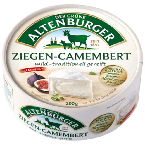 Der Grüne Altenburger Ziegen-Camembert 45 % Fett i. Tr. 200 g