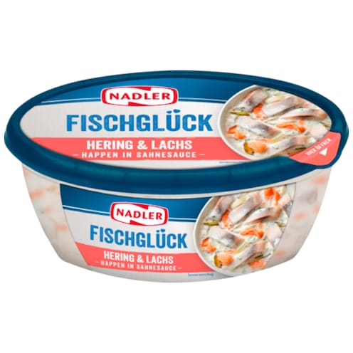 NADLER Fischglück Hering & Lachs - Happen in Sahnesauce 300 g