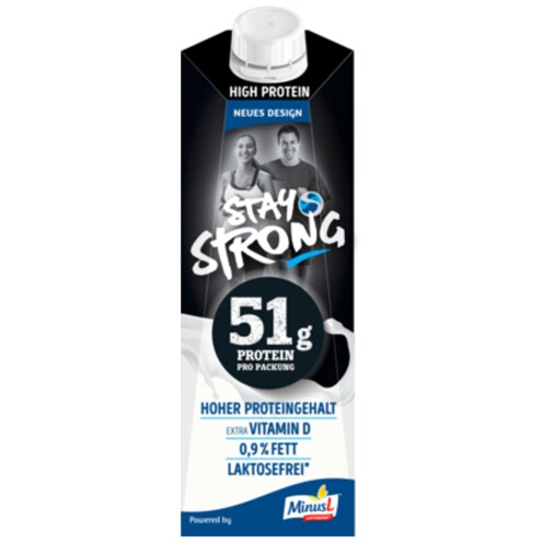 MinusL Stay Strong Protein H-Milch 0,9 % Fett 1 l