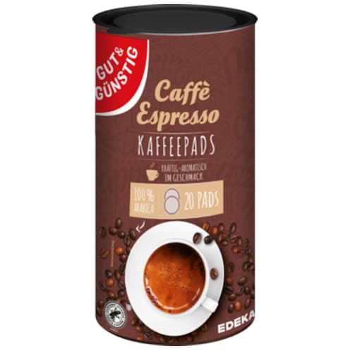 GUT&GÜNSTIG Kaffee-Pads Caffè Espresso 144 g