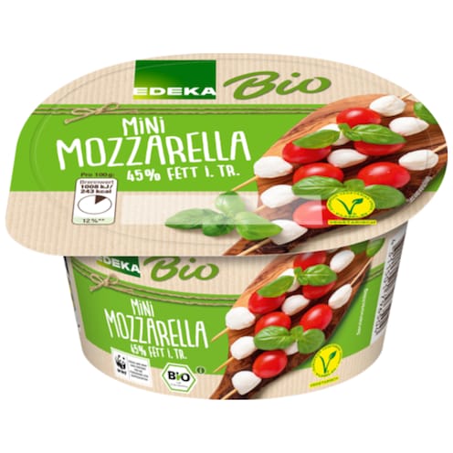 EDEKA Bio Mini Mozzarella 45% Fett i. Tr. 250 g