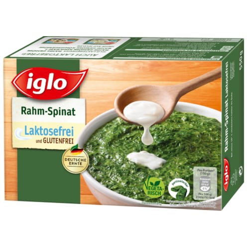 iglo Rahm-Spinat laktose- und glutenfrei 550 g