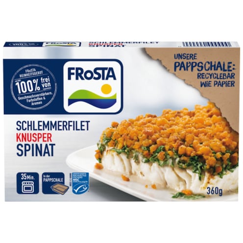 FRoSTA MSC Schlemmerfilet Knusper Spinat 360 g