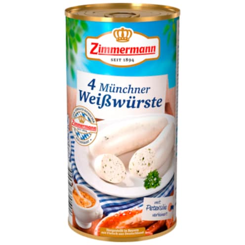 Zimmermann Münchner Weißwürste 4 Stück