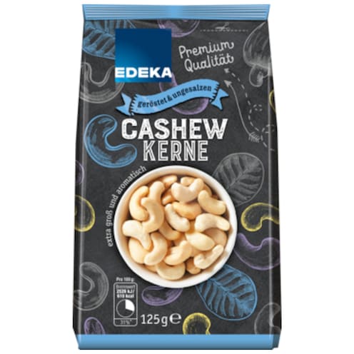 EDEKA Cashewkerne, geröstet & ungesalzen 125 g