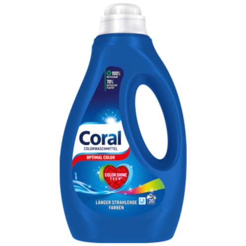 Coral Optimal Colorwaschmittel flüssig 20 Waschladungen