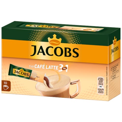 Jacobs 3 in 1 Typ Café Latte 10 Stück