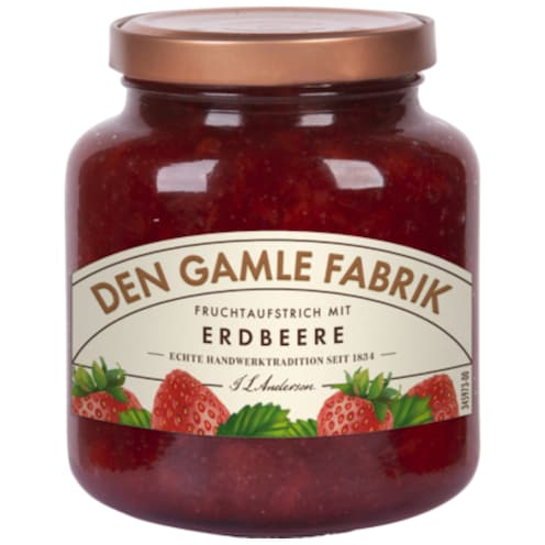 DEN GAMLE FABRIK Erdbeere Dänischer Fruchtaufstrich 380 g