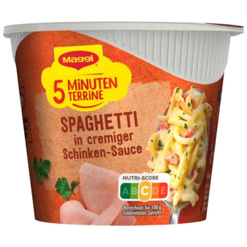 Maggi 5 Minuten Terrine Spaghetti in cremiger Schinkensauce 64 g