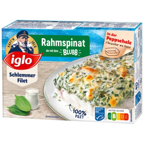 iglo MSC Schlemmer-Filet Rahmspinat 380 g