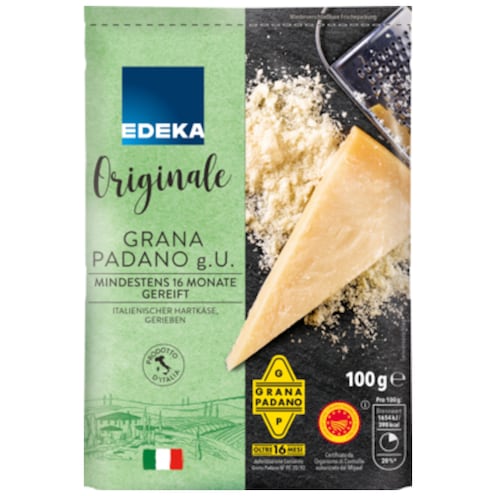 EDEKA Originale Grana Padano gerieben 32% Fett i. Tr. 100 g