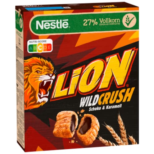 Nestlé Lion Wildcrush Schoko & Karamell 360 g