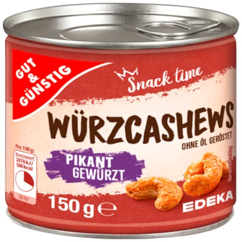 GUT&GÜNSTIG Würz-Cashews 150 g