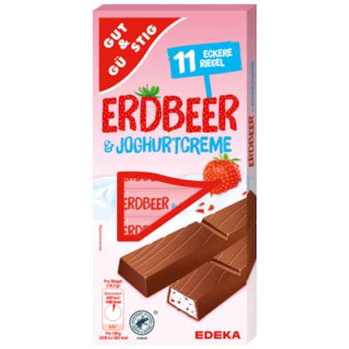 GUT&GÜNSTIG Joghurt-Erdbeer-Riegel 200 g
