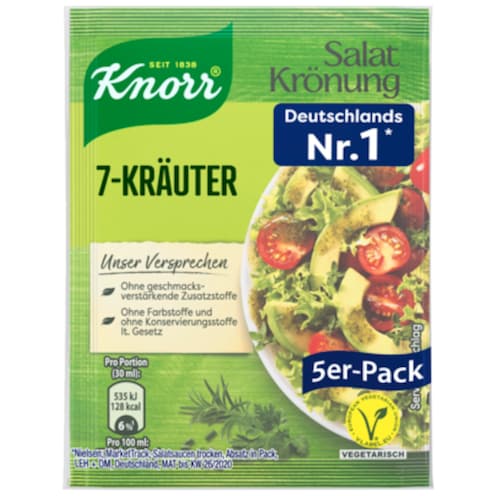 Knorr Salat Krönung 7-Kräuter für 5 x 90 ml