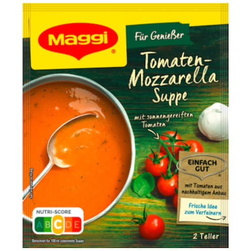 Maggi Für Genießer Tomate-Mozzarella Suppe für 2 Portionen