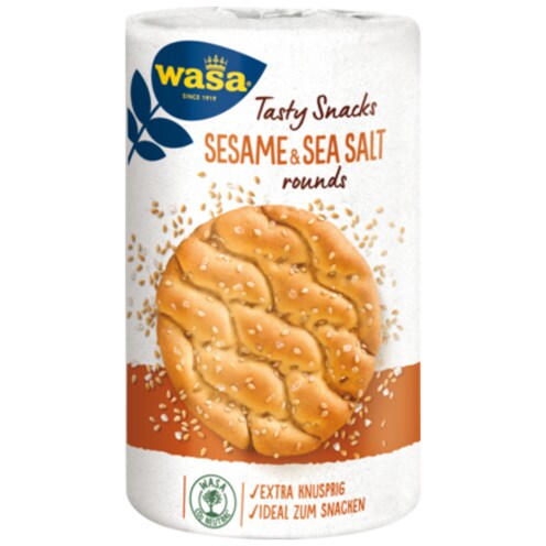 Wasa Tasty Snacks Rounds Sesame & Sea Salt 235 g