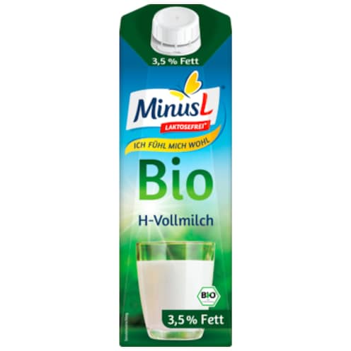 MinusL Bio H-Milch 3,5 % Fett 1 l