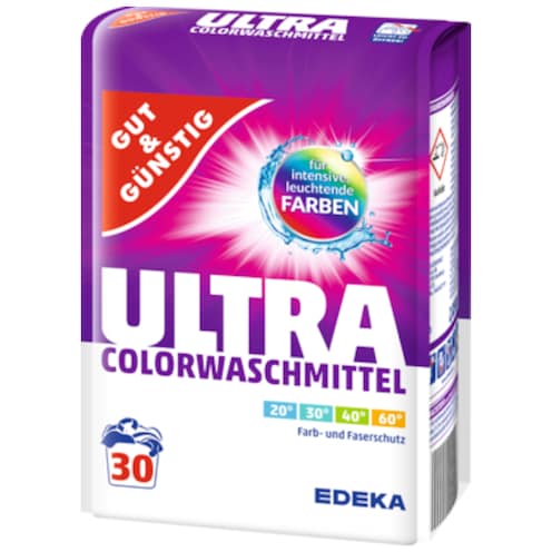 GUT&GÜNSTIG Ultra Colorwaschmittel, 30 WL 2,025 kg