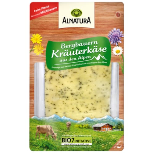 Alnatura Bio Alpen-Kräuterkäse 50 % Fett i. Tr. 125 g