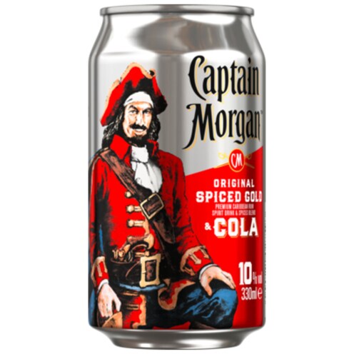 Captain Morgan Original Spiced Gold & Cola 10 % vol. 0,33 l