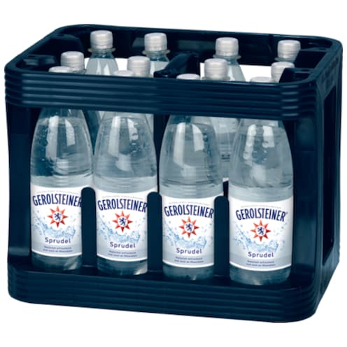 Gerolsteiner Mineralwasser Sprudel - Kiste 12 x 1 l