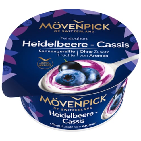 MÖVENPICK Feinjoghurt Heidelbeer-Cassis 14 % Fett 150 g