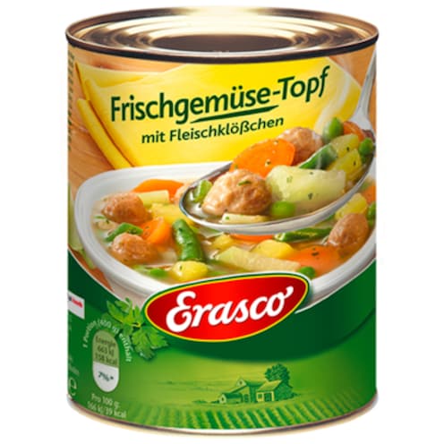 Erasco Frischgemüse-Topf mit Fleischklößchen 800 g
