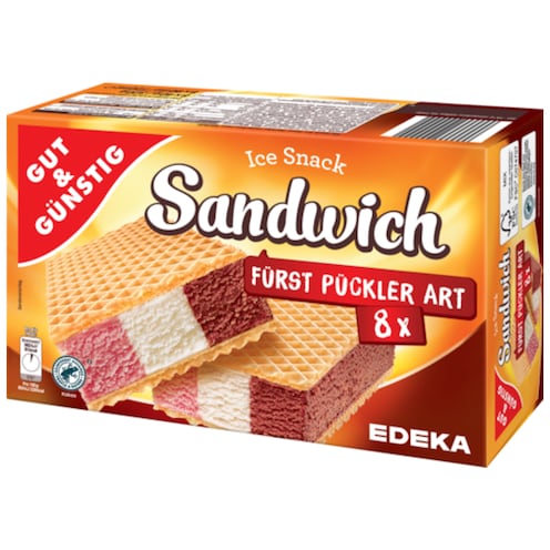 GUT&GÜNSTIG Sandwich Fürst-Pückler-Art, 8 Stück 720 ml