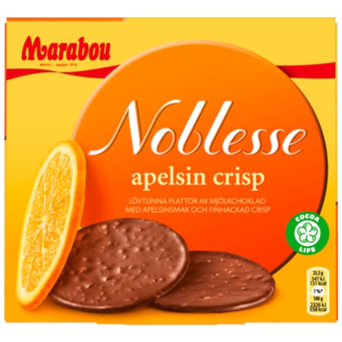Marabou Noblesse Orange Crisp 150 g