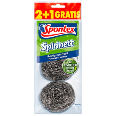 Spontex Spirinett Edelstahlspirale 2 + 1 Stück